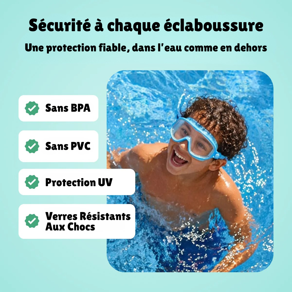 Lunettes de natation à clipser AveLiora™