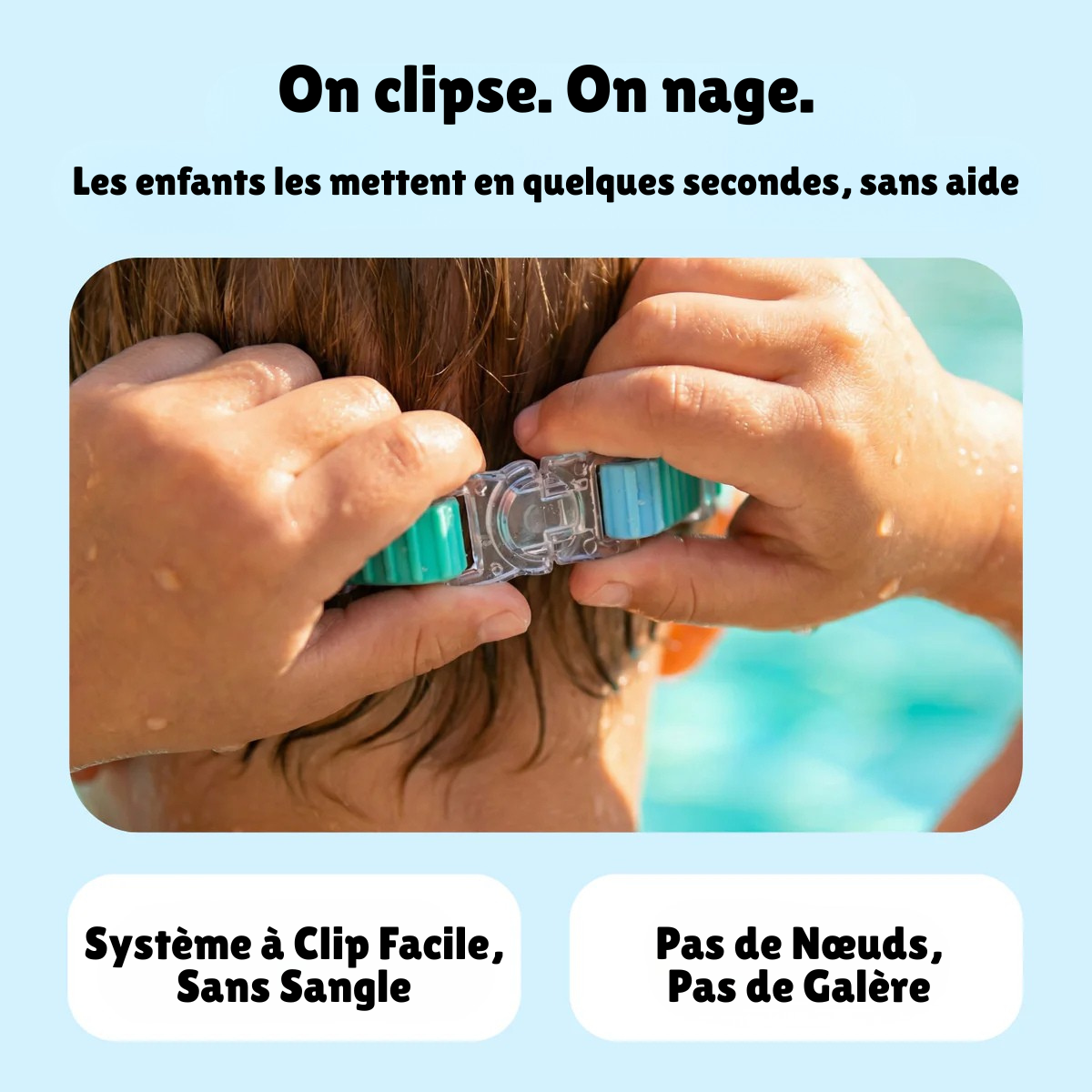Lunettes de natation à clipser AveLiora™