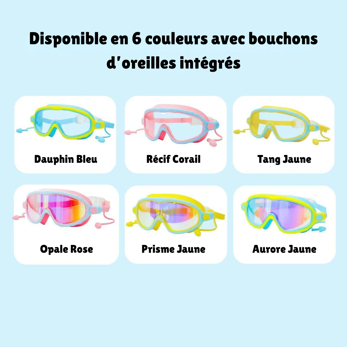 Lunettes de natation à clipser AveLiora™