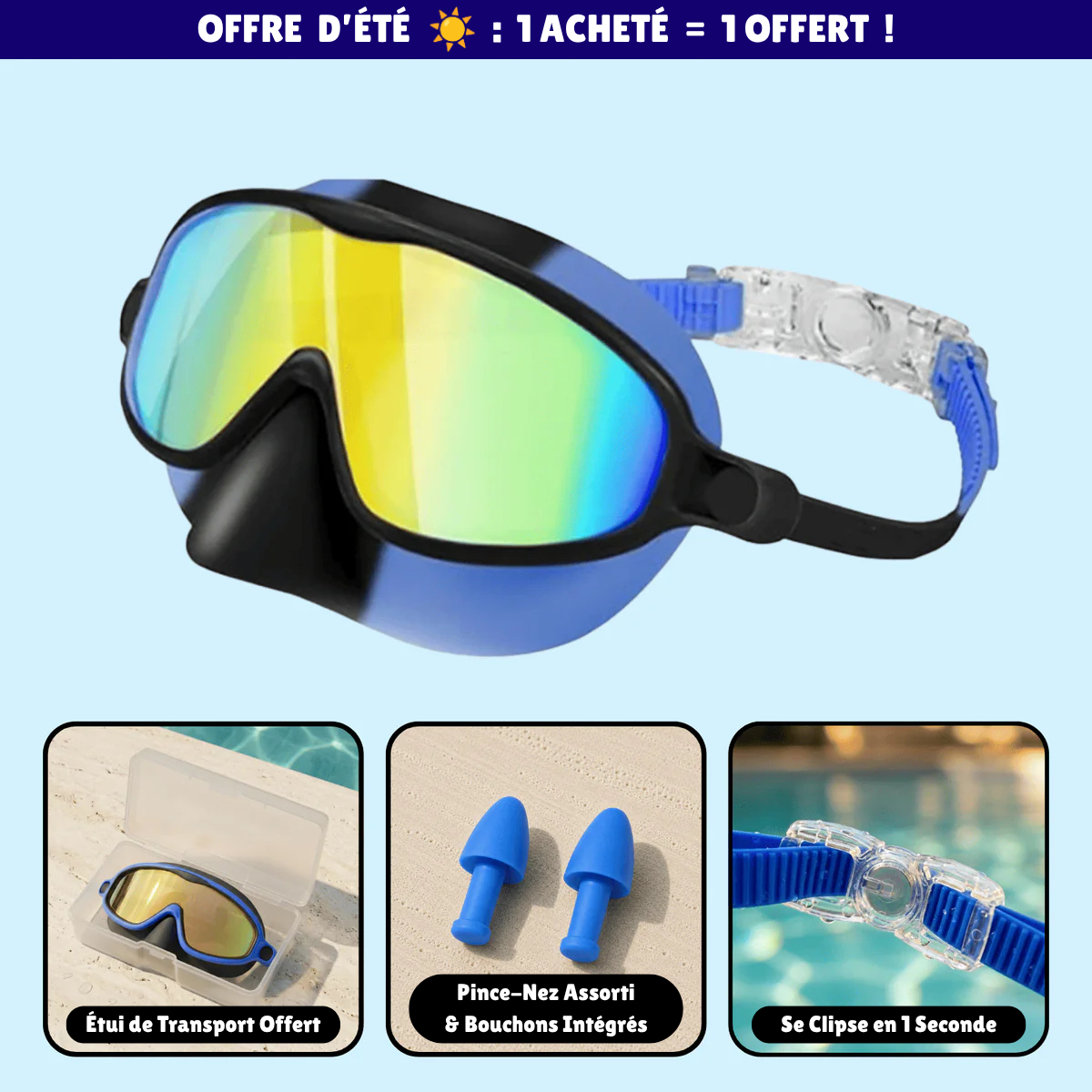 Lunettes de natation à clipser AveLiora™