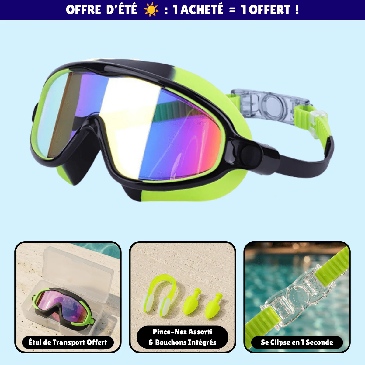 Lunettes de natation à clipser AveLiora™