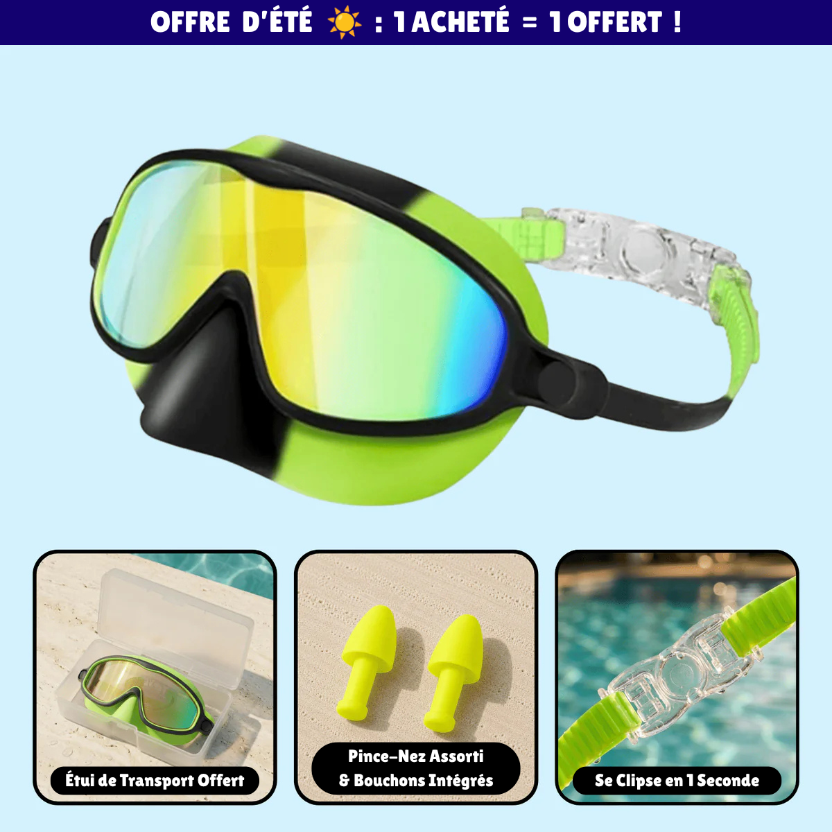 Lunettes de natation à clipser AveLiora™
