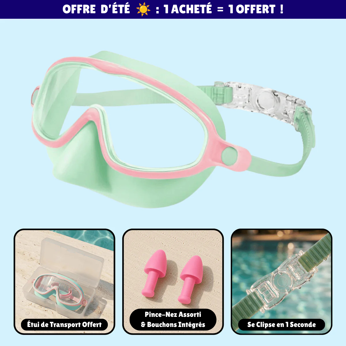 Lunettes de natation à clipser AveLiora™