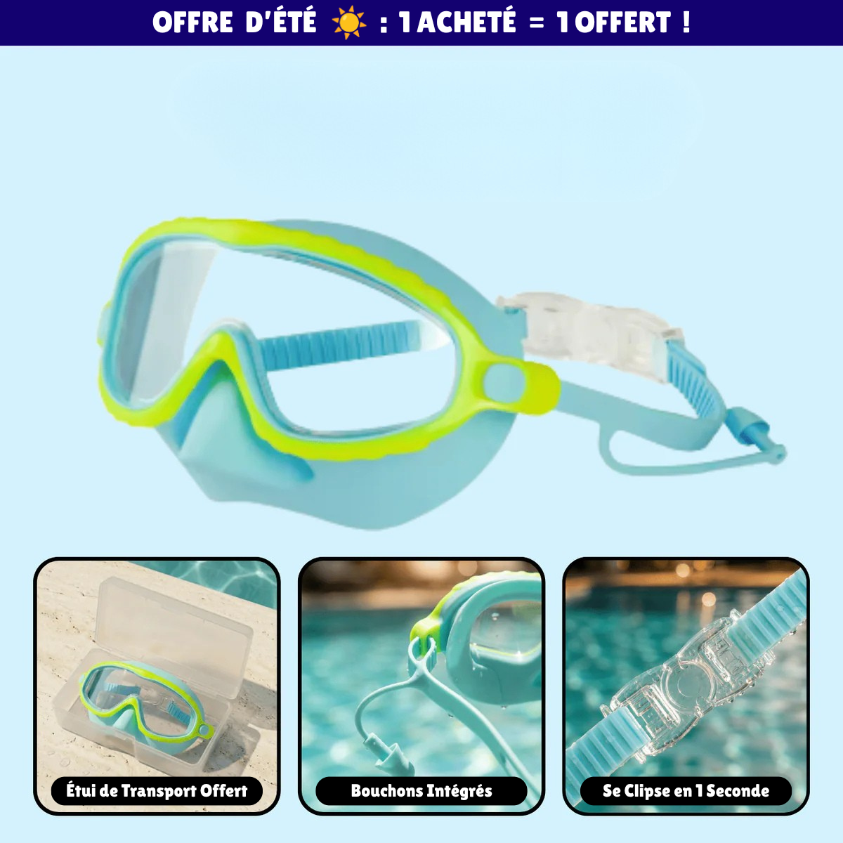 Lunettes de natation à clipser AveLiora™