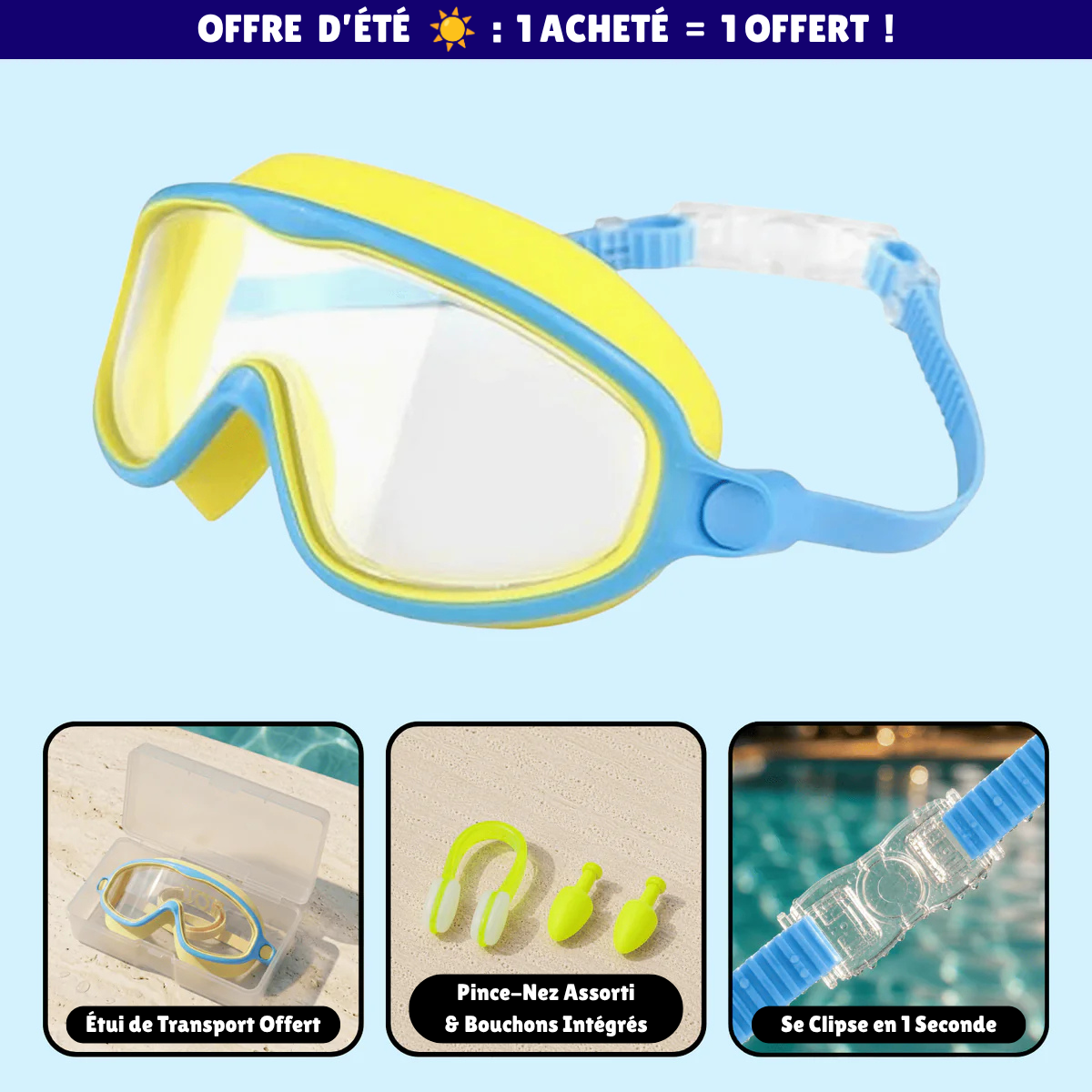 Lunettes de natation à clipser AveLiora™