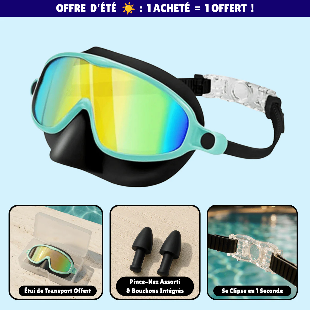 Lunettes de natation à clipser AveLiora™